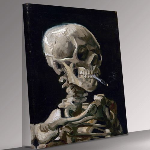 Skeleton with burning - with,