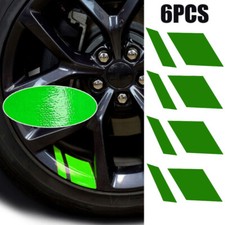 6x Green Reflective Sticker