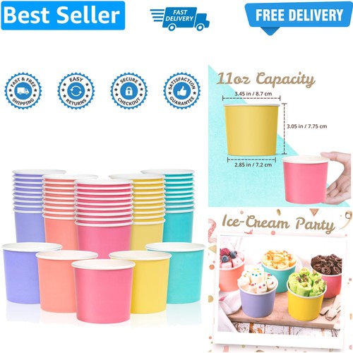Paper ice cream cups pack - paper,