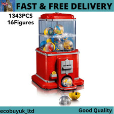New Creative Vending Machine Building Blocks Set 1343pcs Coin Operated Play Game