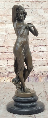 Bronze sculpture statue draped - bronze,