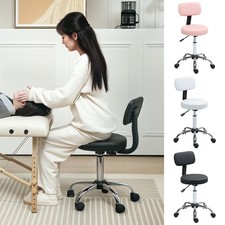 Rolling Stool with Backrest