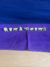 Vintage Gold Tone Pin Badges X 9