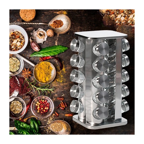 Jar revolving spice rack - spice,