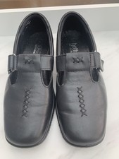 Hotter Black Real Leather