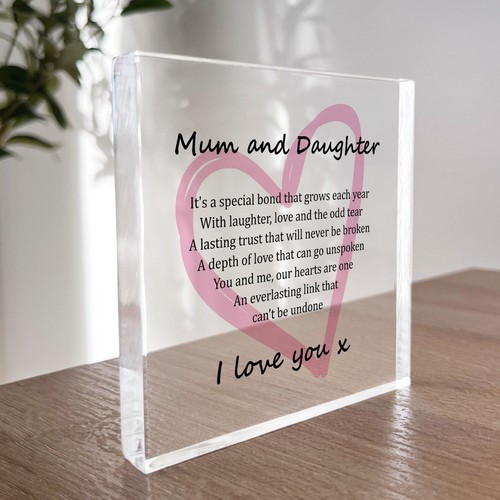 Mother daughter gift - &, mum