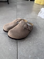 Birkenstock Boston Clogs Taupe