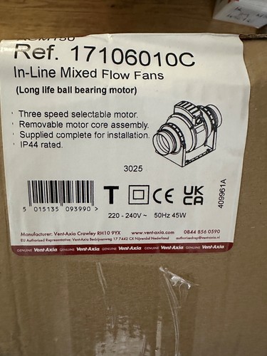Vent axia acm150 - vent, mixed