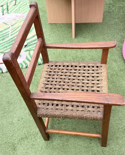 Vintage wooden child chair - wooden, child's