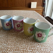 Cath Kidston Queens Floral Small Mugs X 4
