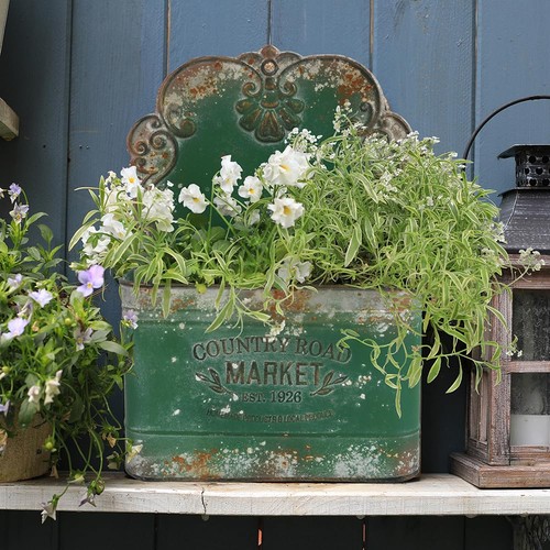 All chic metal wall planter - wall,