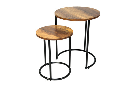 Round nesting table set - table, of