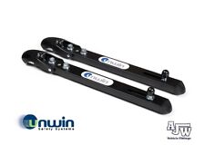 2 x Unwin Seat Locker BLACK Clamp Runner Tracking Rail Minibus Van ULB