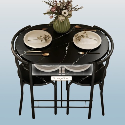 Small table and chairs - table, 2