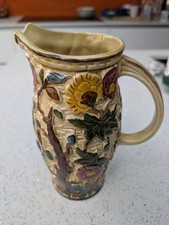 Large Hand Painted Indian Tree Jug by H J Wood - c.1950 - 24cm In Height.