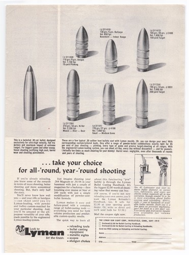 Lyman magazine 1969 bullet - 1969,
