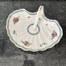 Spode Trapnell Sprays Handled Lemon,Sweet Nut Dish Scalloped Shell Shape -VGC