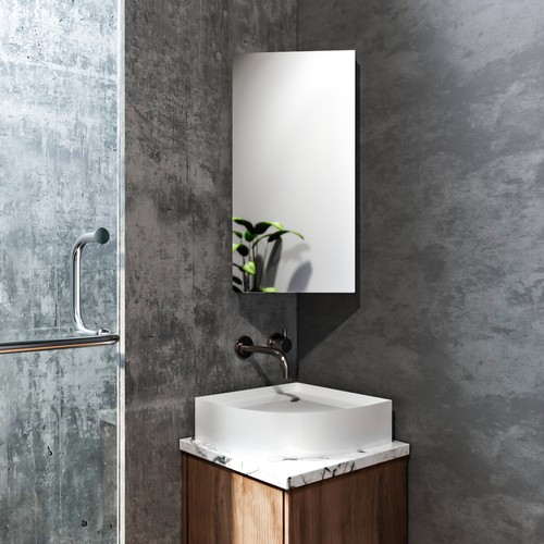 Corner bathroom mirror - corner,