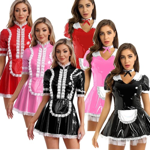 Women pvc leather - pvc, neck