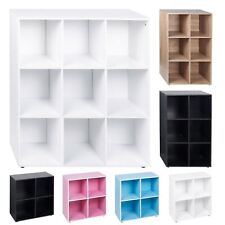 4 6 9 Cube Wooden Bookcase Shelving Display Storage Wood Shelf Living Room Unit
