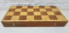 Vintage Soviet Wooden Chess Board 1970-80s USSR Antique 40x40cm Chess Board