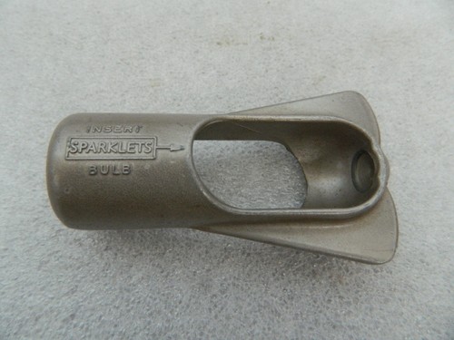Vintage metal sparklets - metal, soda