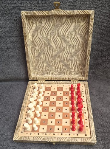 Vintage chess set miniature - chess,
