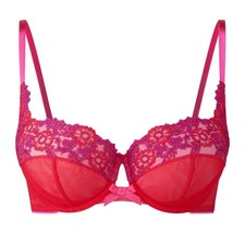 Gossard Lingerie Bra Non Padded Red Hot Amour Lace Balconette Bra RRP £36