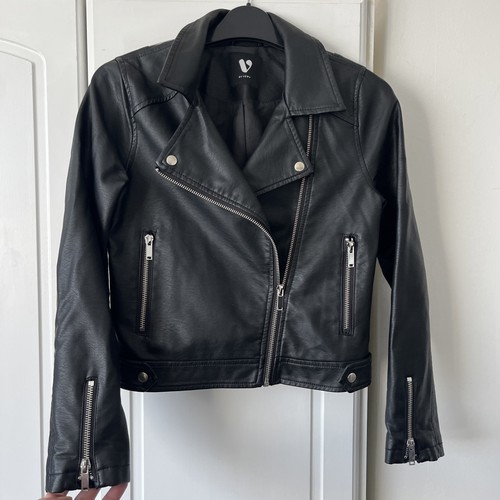Girls faux leather jacket - girls', age