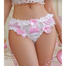 Bambi sissy Pink Ruffle Trim