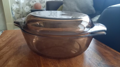 Vintage pyrex smoked glass - pyrex,