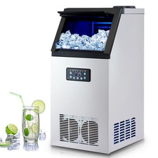72kg/24H Commercial Ice Maker 255W Ice Cube Machine for Restaurant Bar Cafe Club