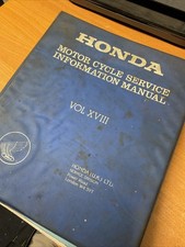 Honda Motorcycle Service Information Manual Used ? Mbx50 Mtx125 Mtx200 Vf400f