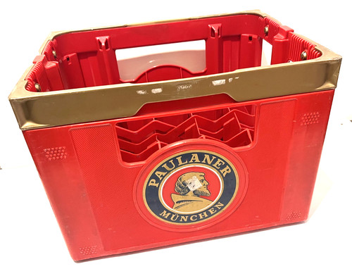 Paulaner beer crate - beer,