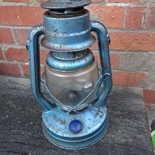  Chalwyn Tempest Blue Oil Storm Hurricane Lantern Lamp 