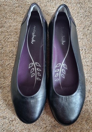 Moshulu ladies black leather - black,