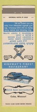 Matchbook Cover - Dutch Barn Restaurant Cuba MO