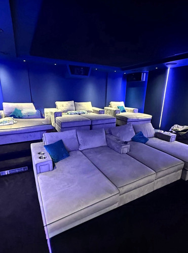 Custom home cinema sofa set