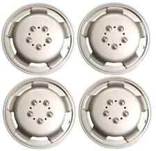 15" MOTORHOME DEEP DISH VAN WHEEL TRIMS COVER SILVER HUB CAPS SET OF 4