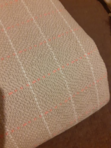 Metres beige check wool - 10, of