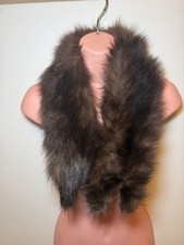 Vintage Real Fur Stole Brown