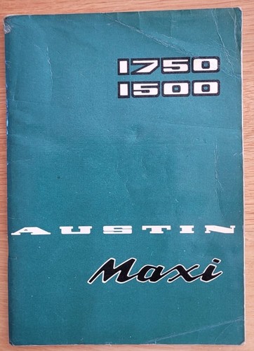 Austin maxi 1750 1500 owner - 1500, owner's