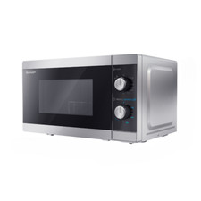 SHARP Compact Microwave Oven with 1000W Grill 20L 800W Dial Controls YC-MG01U-S