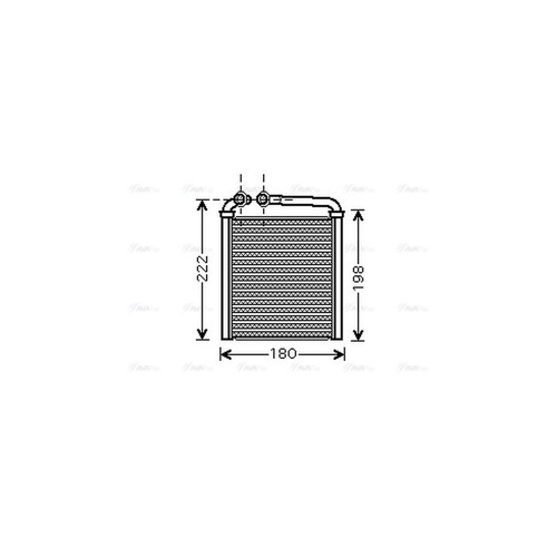 Heat exchanger for golf - heat, vw