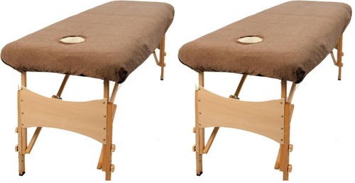 Massage table cover with - massage, face