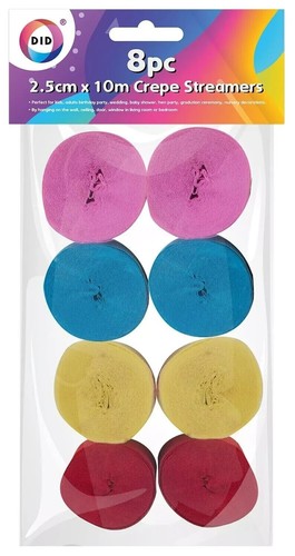 Crepe paper party streamers - paper,