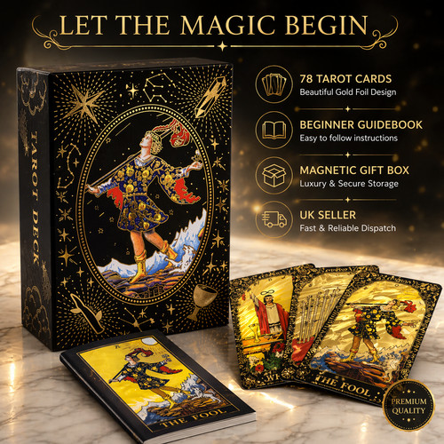 Luxury gold foil tarot cards - foil,