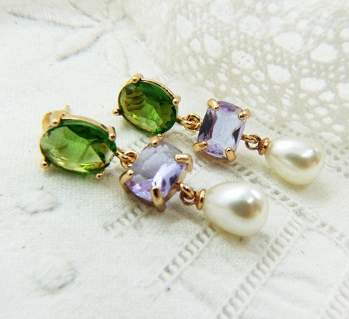 Vintage inspired cz - 💗,