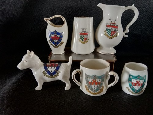 Crested china all with - x6,