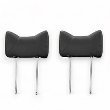 Headrests Hasenohr Front Black Faux Leather For Mercedes W107 W114 W115 W116